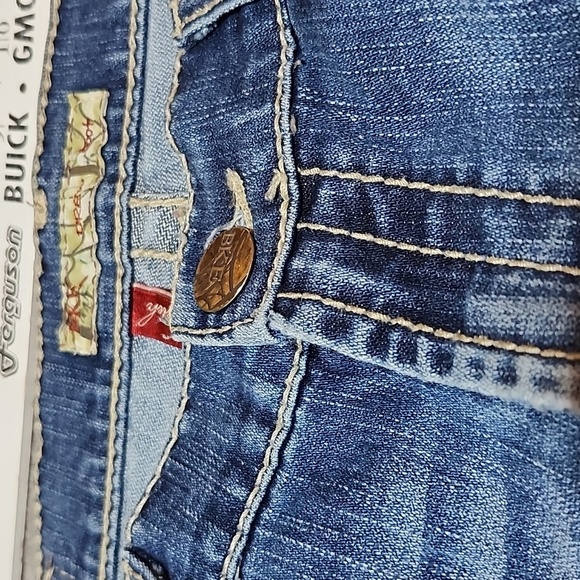 VINTAGE BKE DREW EMBROIDERED BOOT-LEG DENIM JEAN PRICE FIRM - Picture 5 of 13